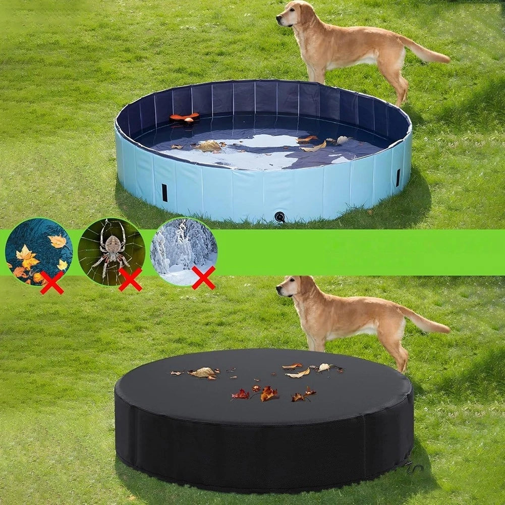 Weather Resistant Pool Cover for Inflatable Kids Swimming Pool