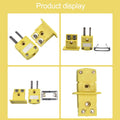 Set of 1 K Type Thermocouple Miniature Socket & Panel Mount Plug-Connector