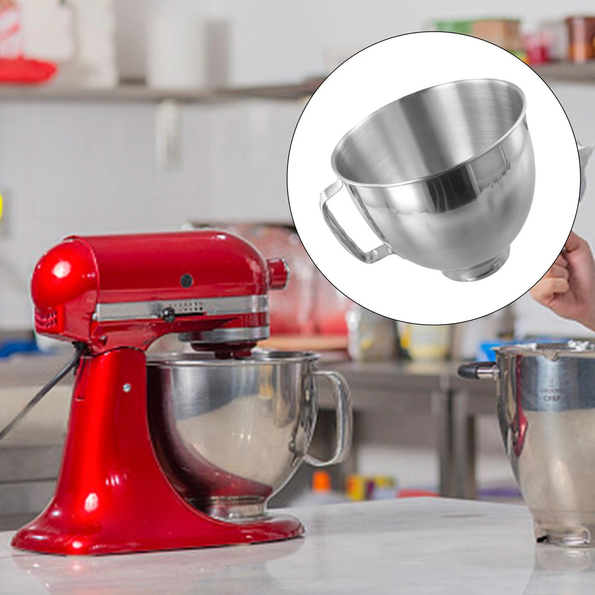 Mixer Bowl for Kitchen Tools (1 Pc) Premium Stainless Steel