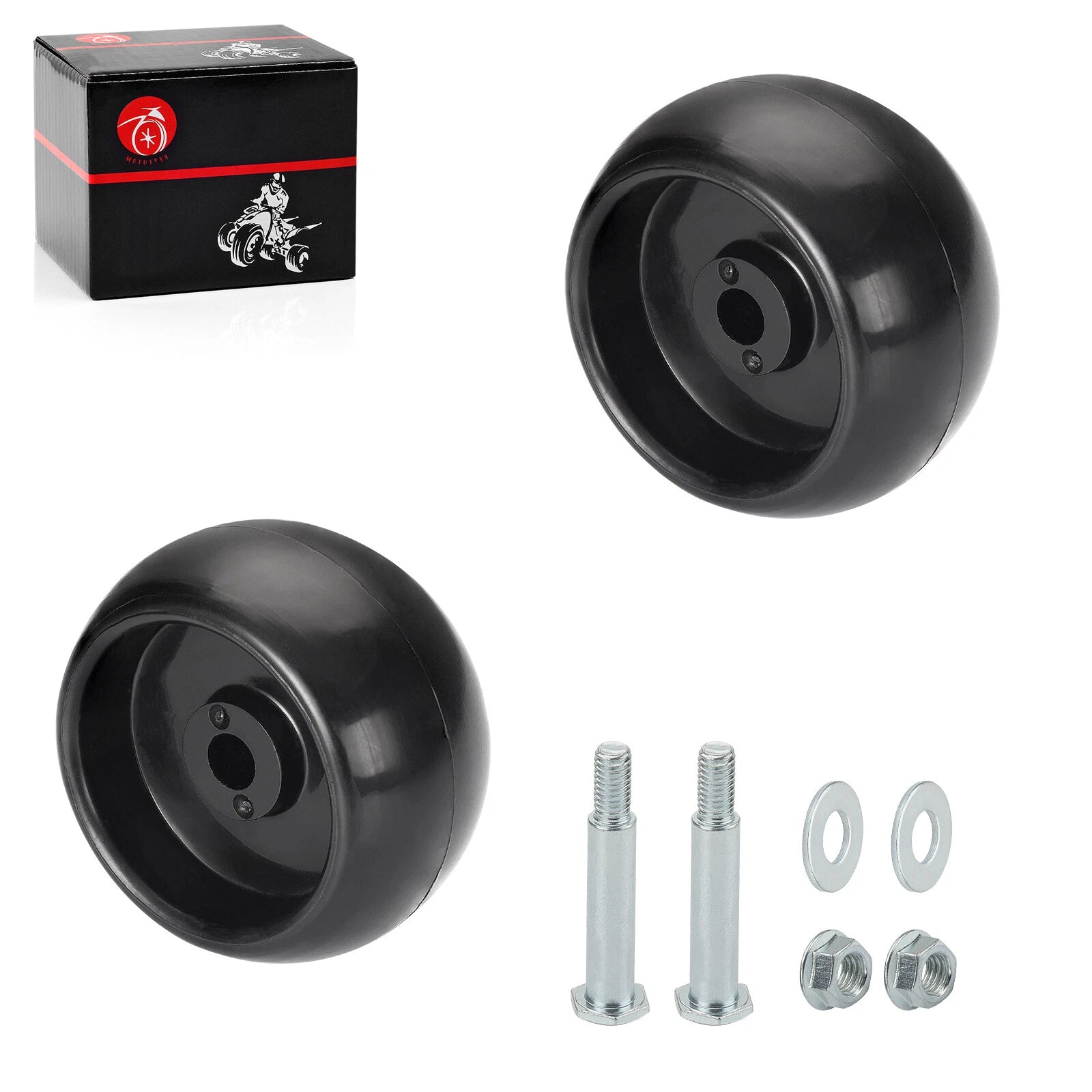 2X Deck Wheels Kit for Ferris Simplicity Snapper Pro 1500 (1714760, 210-043, 12060)