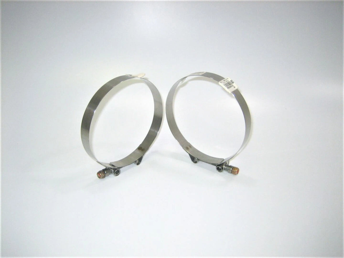 2X T-Bolt Exhaust Intake Hose Clamp for Marine Boat Motor (¾" x 5")