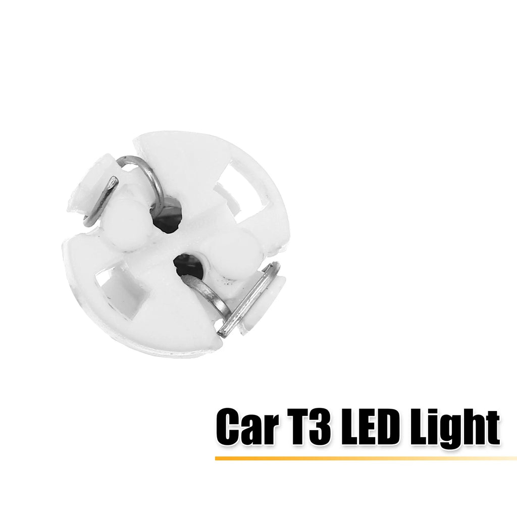 10pcs T3 3030 LED Bulbs for Auto Interior Dash Gauge Panel (12V)