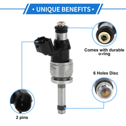 Fuel Injector No. 166006CA0B for Nissan Rogue 2.5 (2021) 1 Pc Black