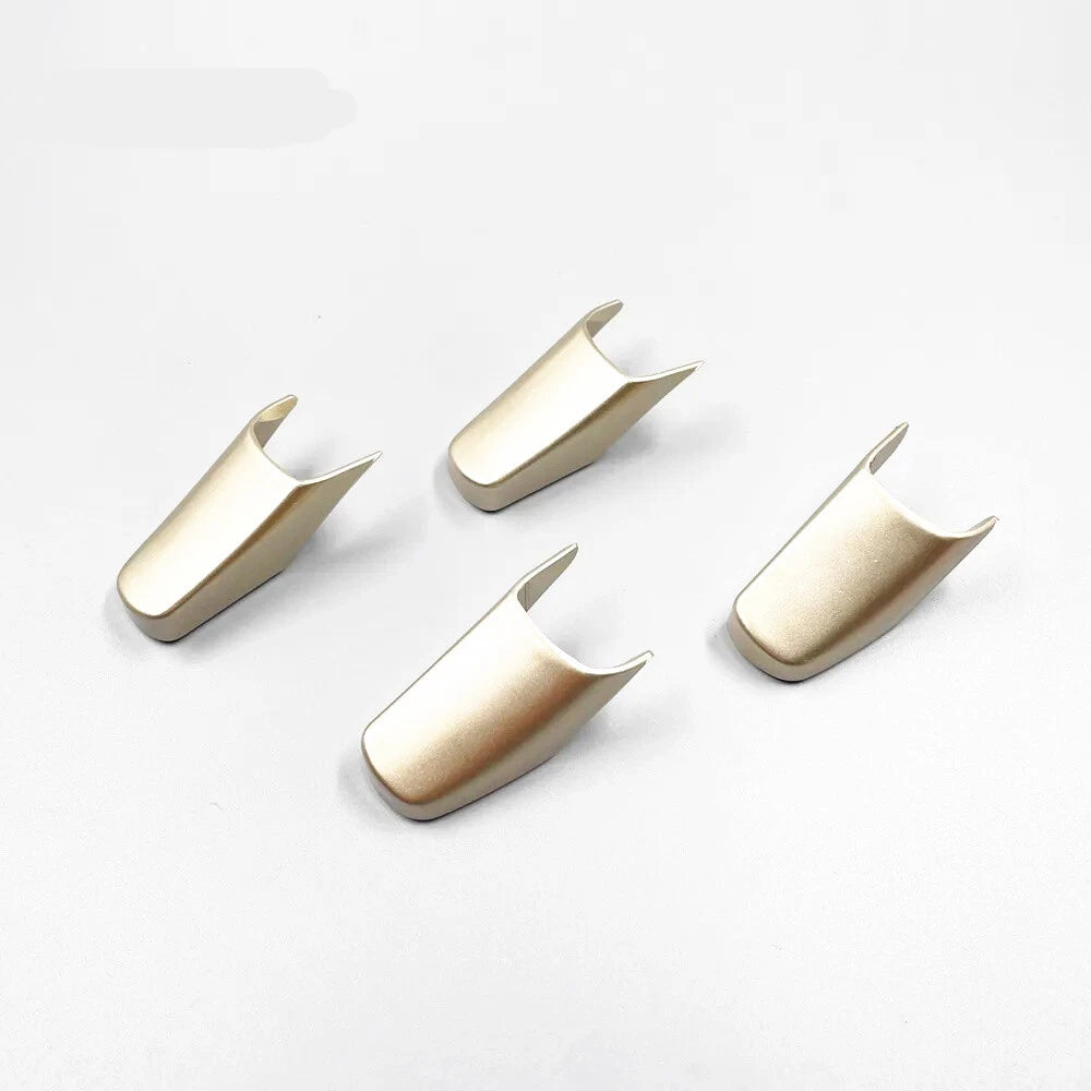4Pcs Inside Door Pull Strap End Cap Cover Set Fit For 2003-2011 Lincoln Town Car