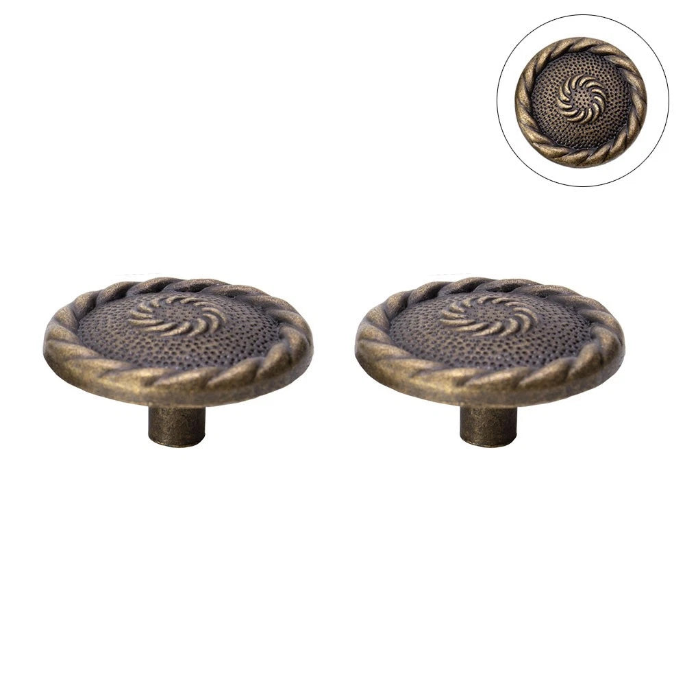 Set of 10 Zinc Alloy Pull Knobs for Cabinet Drawer (Universal Fit)