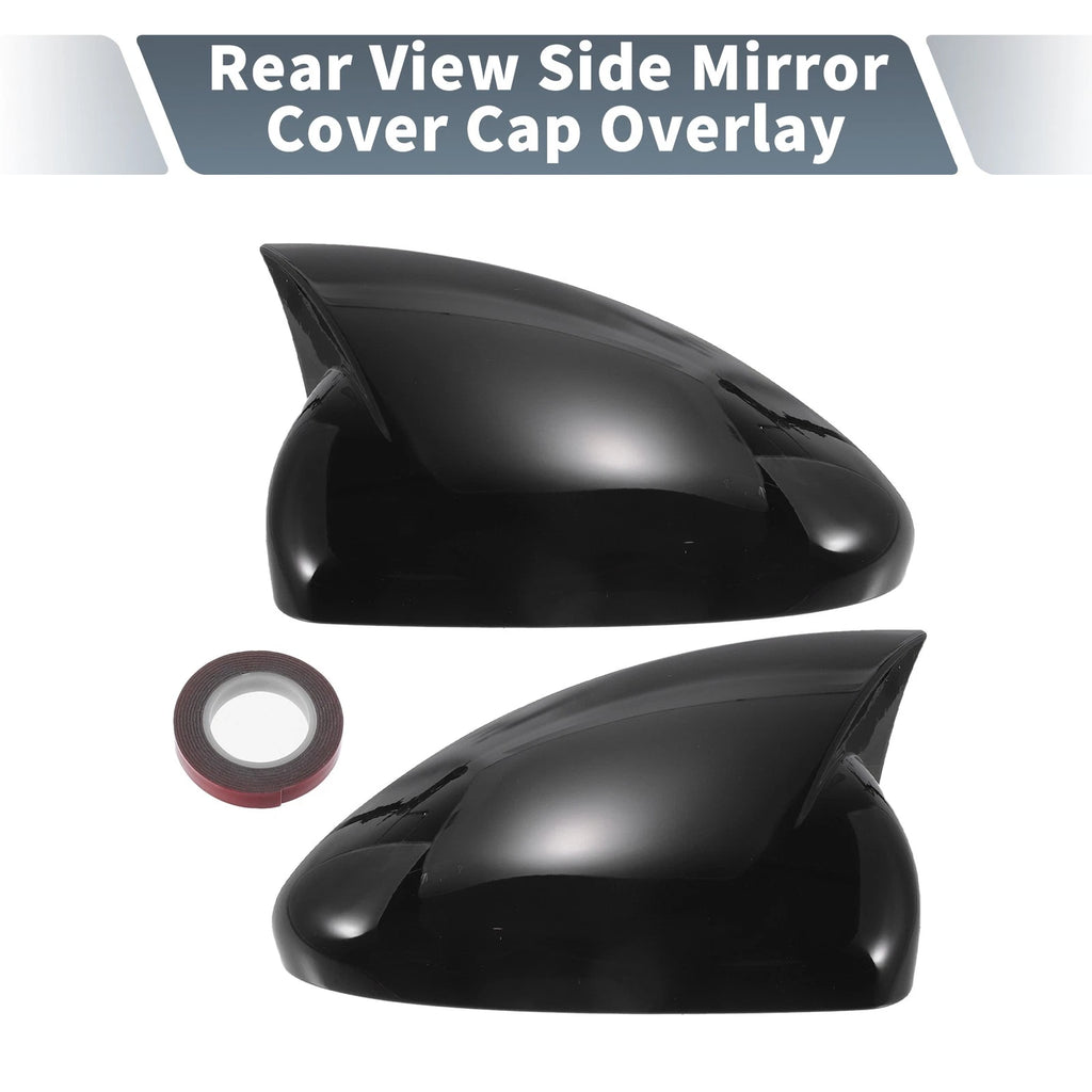 Rearview Mirror Cover Overlay Gloss Black Replacement for Chevrolet Cruze (2009–2015)