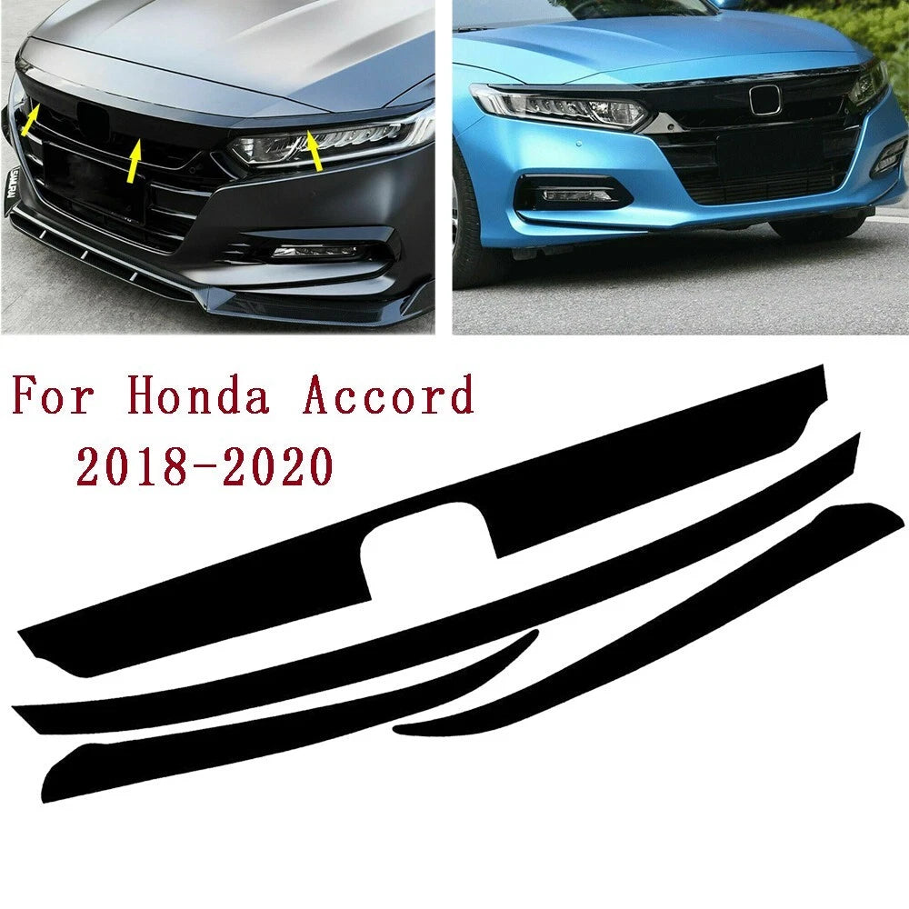 Front Grille Chrome Delete Blackout Vinyl Trim for Ford (2018–2020)