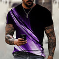 Breathable T-Shirt for Men with Dynamic 3D Print (Summer)