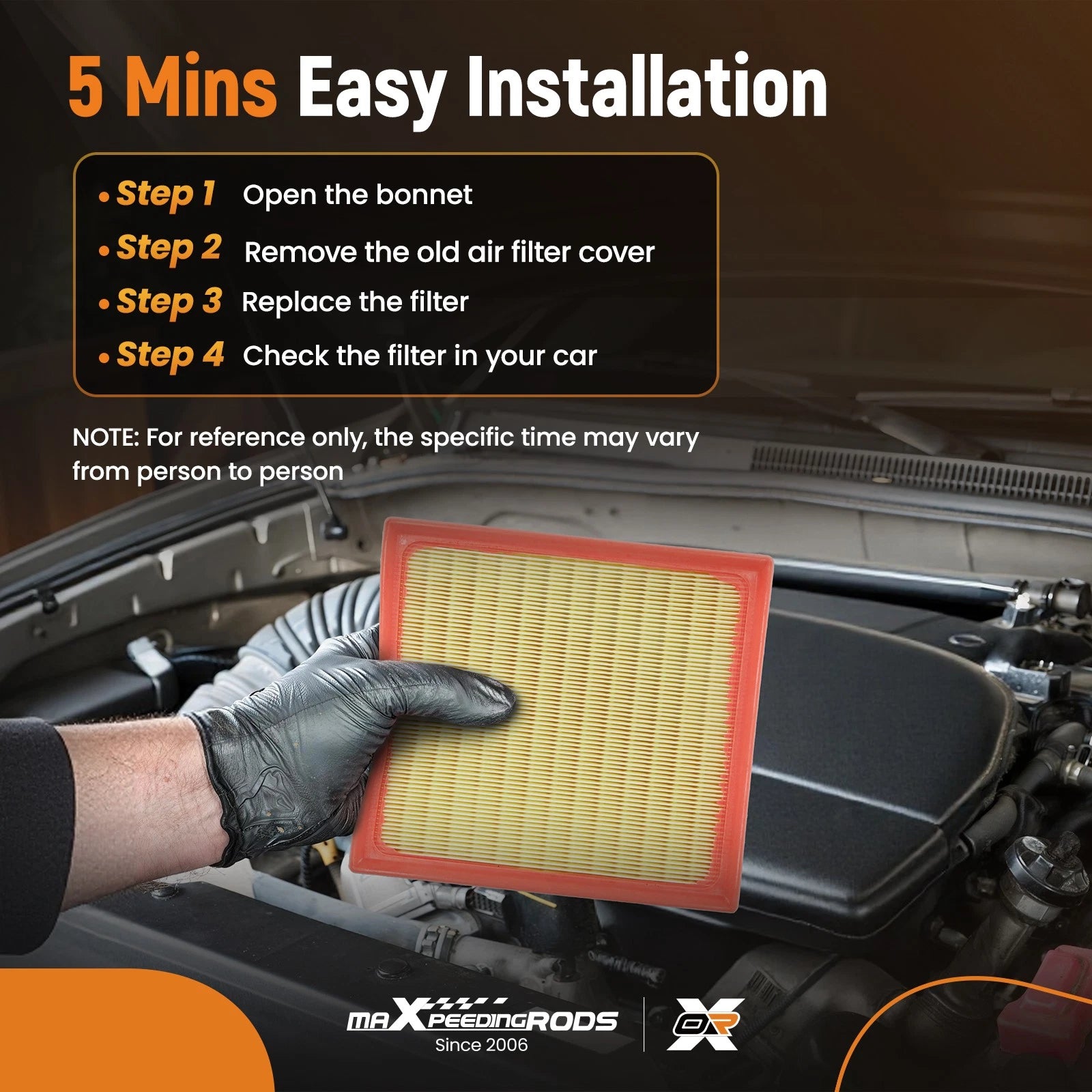 Engine Air Filter for VW Beetle/Golf/Passat/Rabbit 2.5L (2005–2014) 07K129620