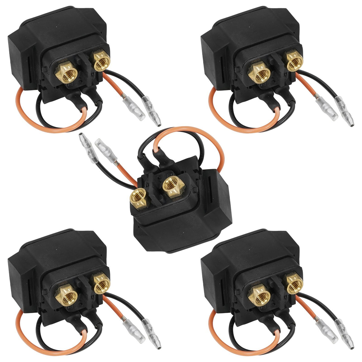5 Pack Starter Solenoid Relay Replacement for Yamaha 6B6-81940 (2009–2014)