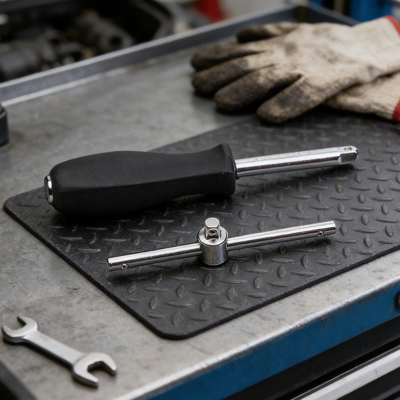 Slide Bar Extension Rod for Socket Wrench Adapter (14, 38, 12)
