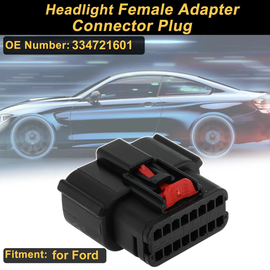 16 Pin Headlight Connector Plug for Ford (Female Adapter)
