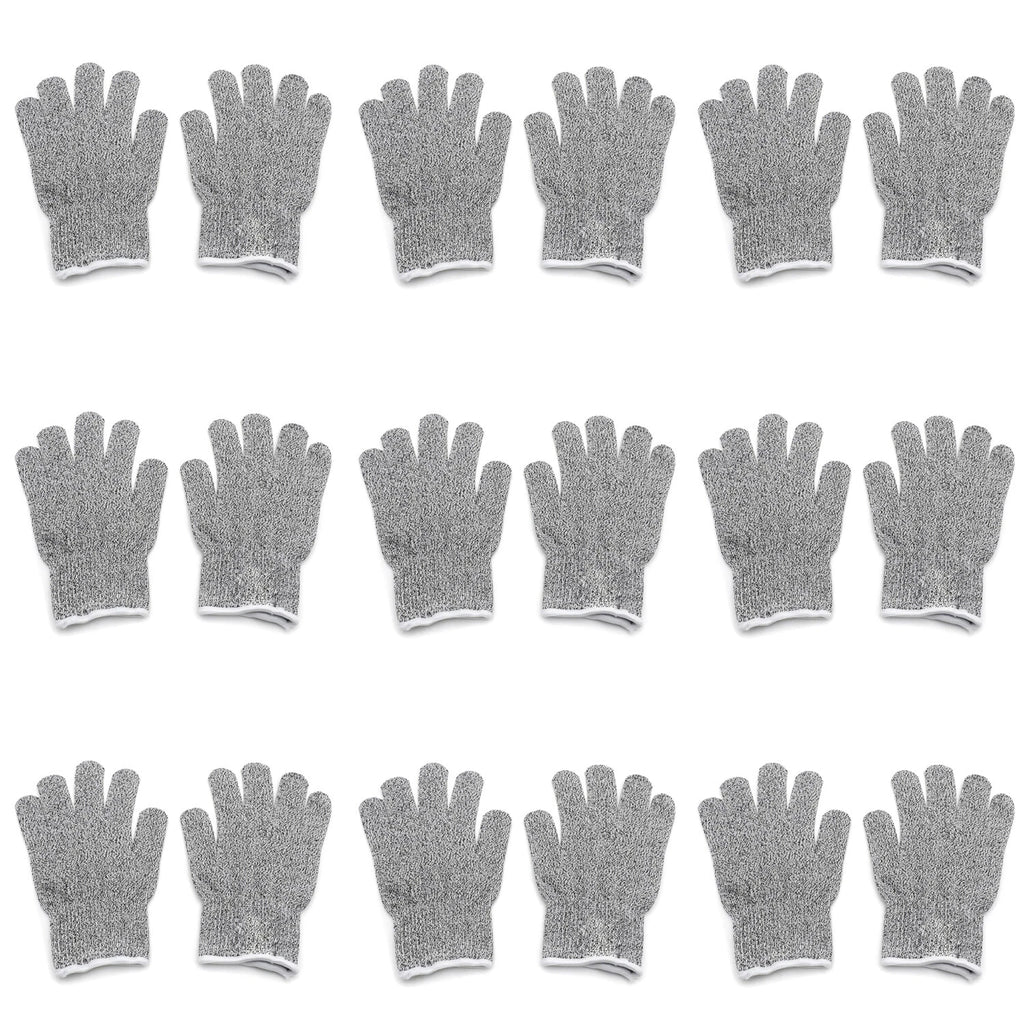 9 Pair Cut Resistant Gloves Level 5 for Kitchen Use