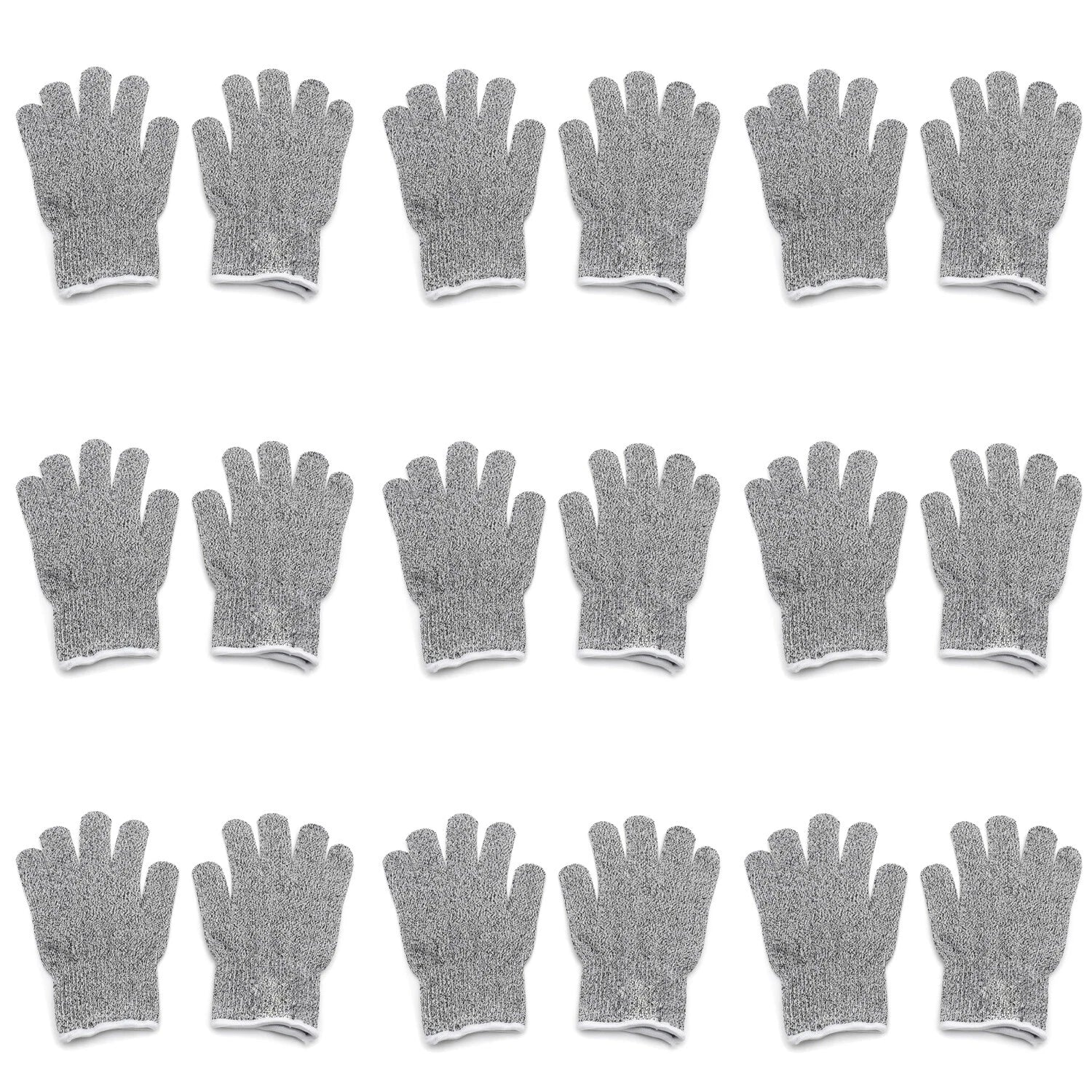 9 Pair Cut Resistant Gloves Level 5 for Kitchen Use