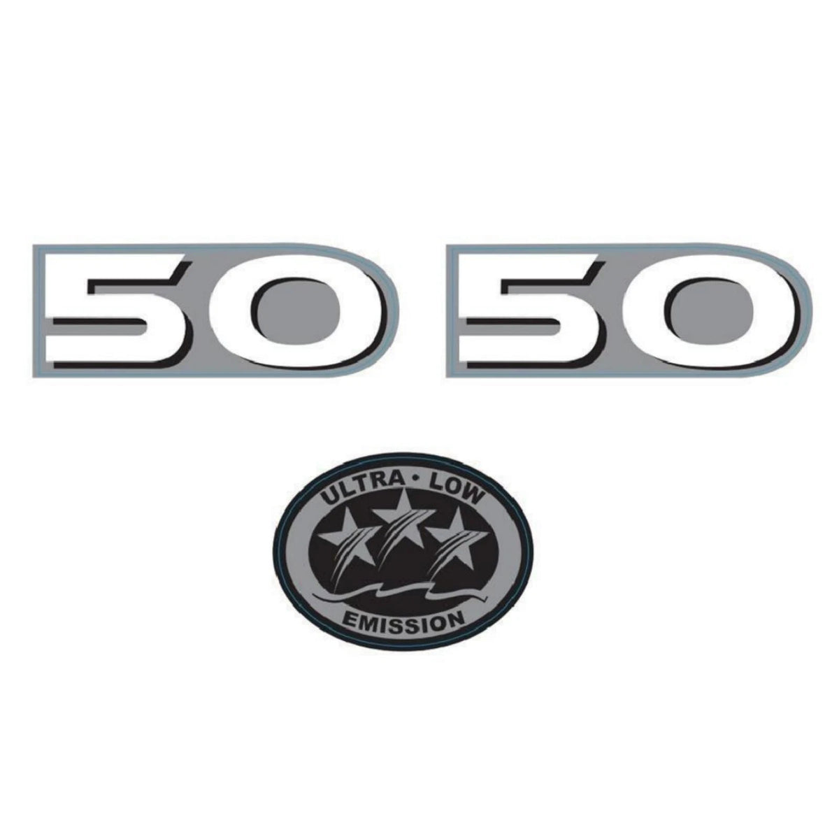 50 HP Horsepower Label Decal Sticker fit Yamaha Outboard Engine Cover