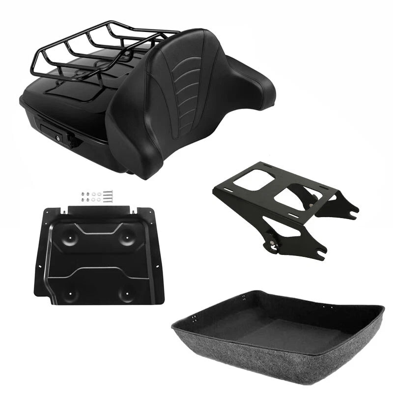 Chopped Trunk Backrest Pad for Harley Touring (2014–2026)