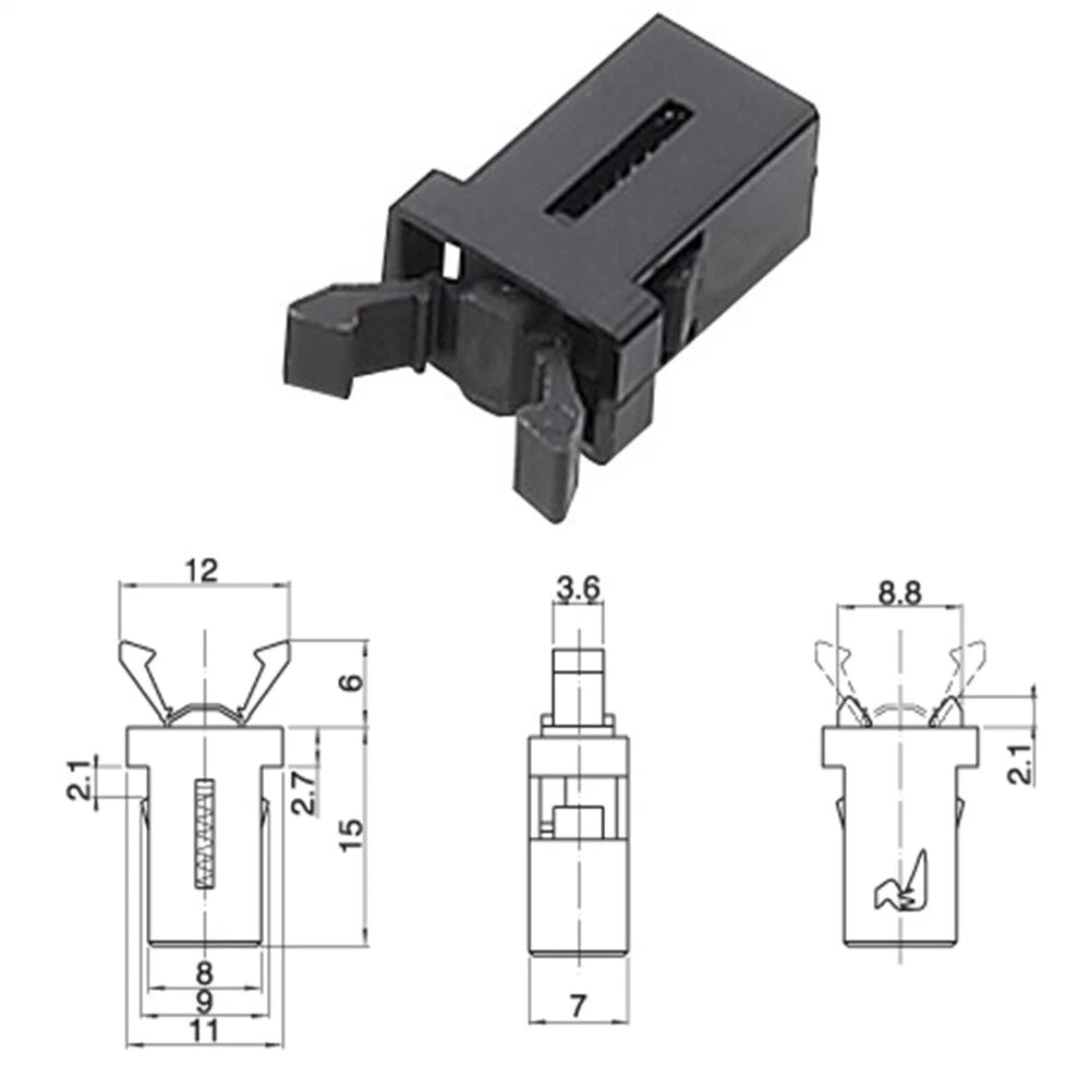 10Pcs Replacement Latch for Overhead Console Sunglasses Holder