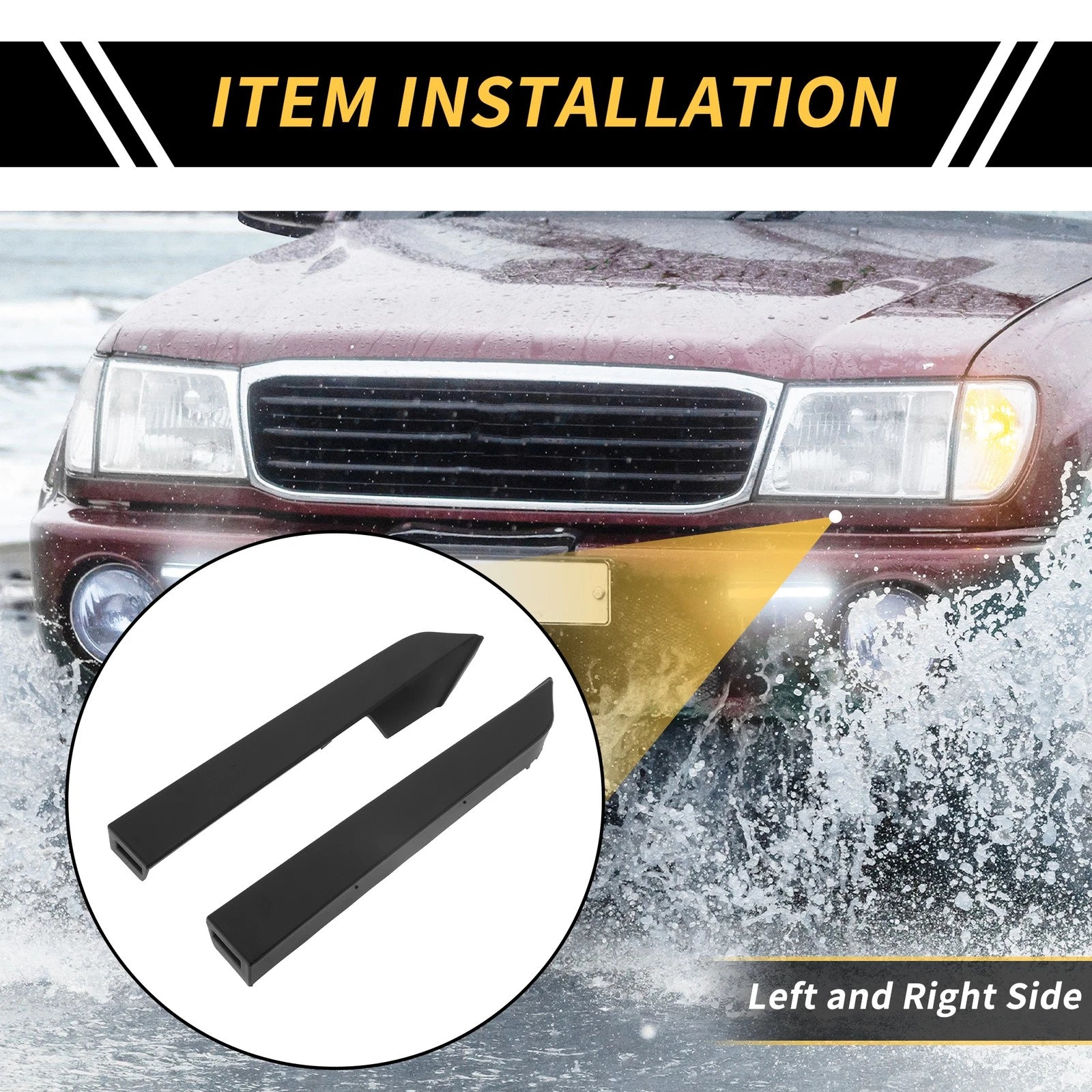 Front Bumper Grille Headlight Filler Replacement for Toyota Tacoma (2012–2015)
