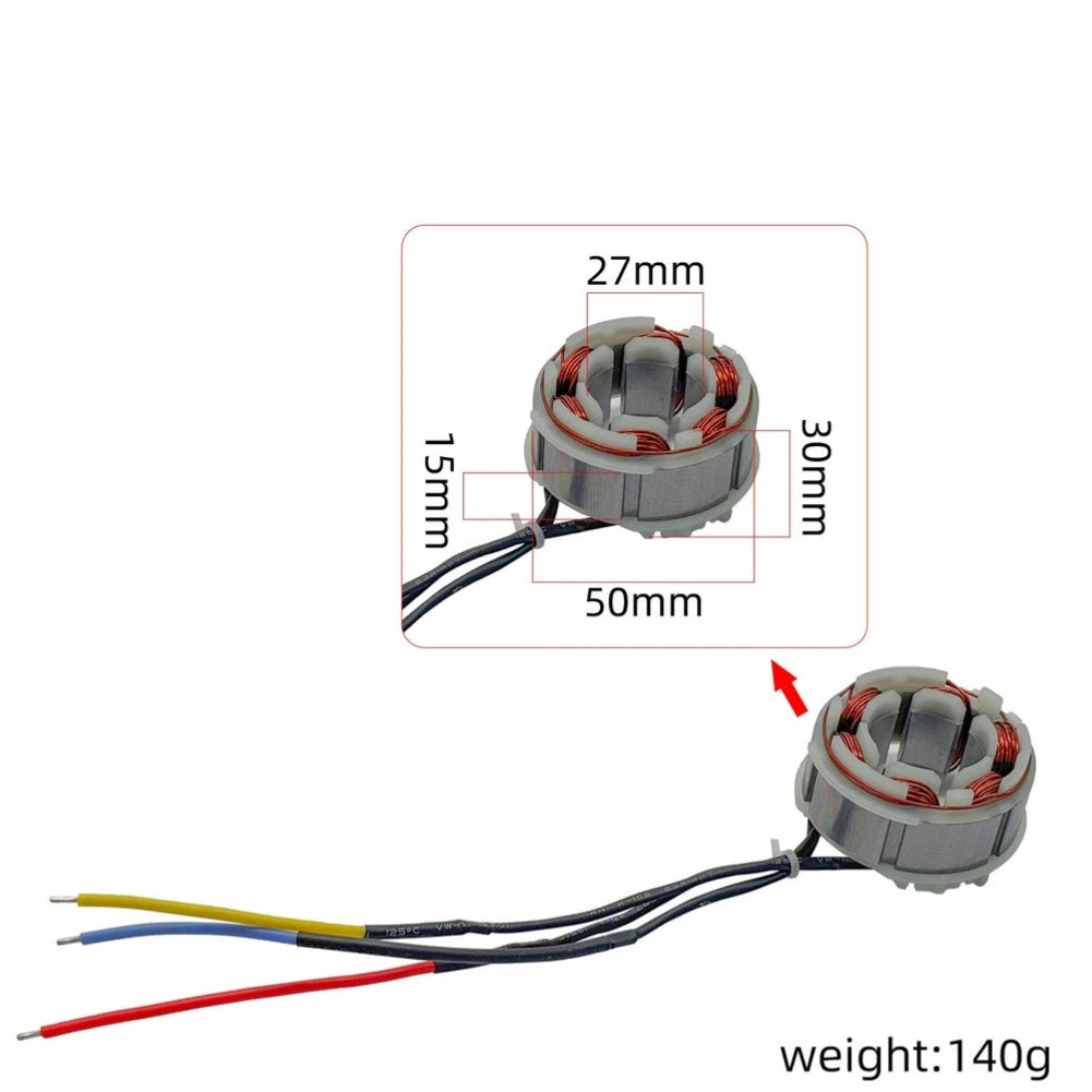 Brushless Stator Coil for Demanding Cutting Efficiency