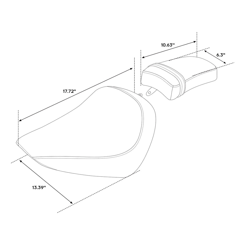 Passenger Seat for Harley Softail Street Bob FXBB, FXST (2018–Present)