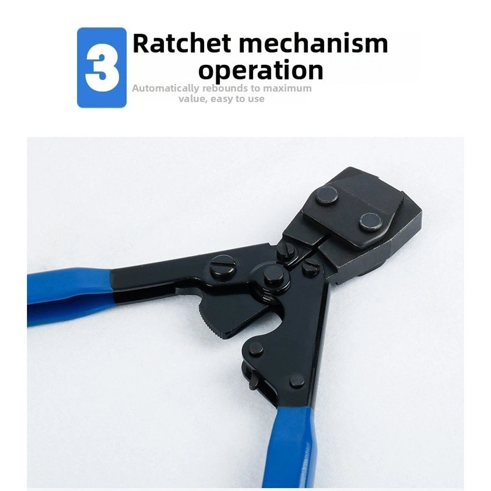 Ratchet Locking Tool for Ergonomic Dipped Handles