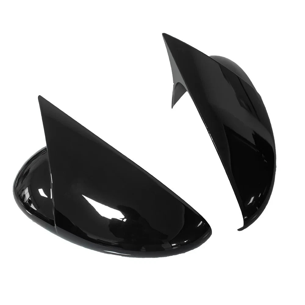 2Pcs ABS Horn Style Side Mirror Cap Covers Gloss Black for Ford Escape (2020–2026)