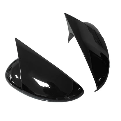 2Pcs ABS Horn Style Side Mirror Cap Covers Gloss Black for Ford Escape (2020–2026)