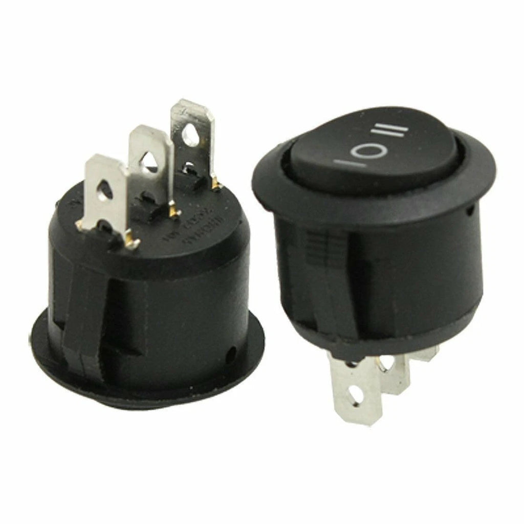 Round Rocker Switch 10A 12-250V for Various Applications