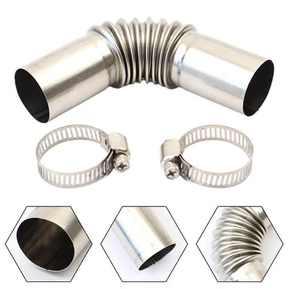 Stainless Steel Exhaust Pipe Connector 90 Degree Elbow for