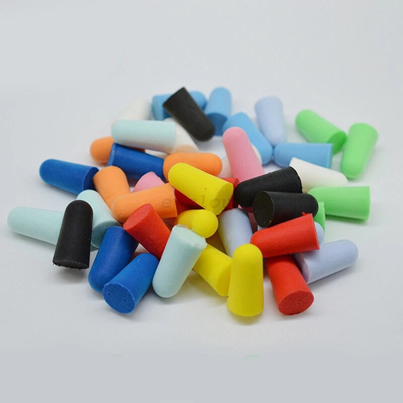 50pcs Soft Foam Ear Plugs for Noise Cancelling Travel Study