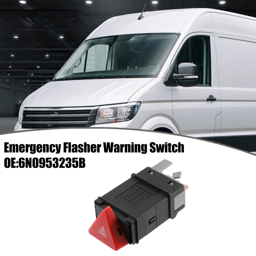 Emergency Flasher Warning Switch 6N0953235B for VW Transporter MK IV (1990–2003)