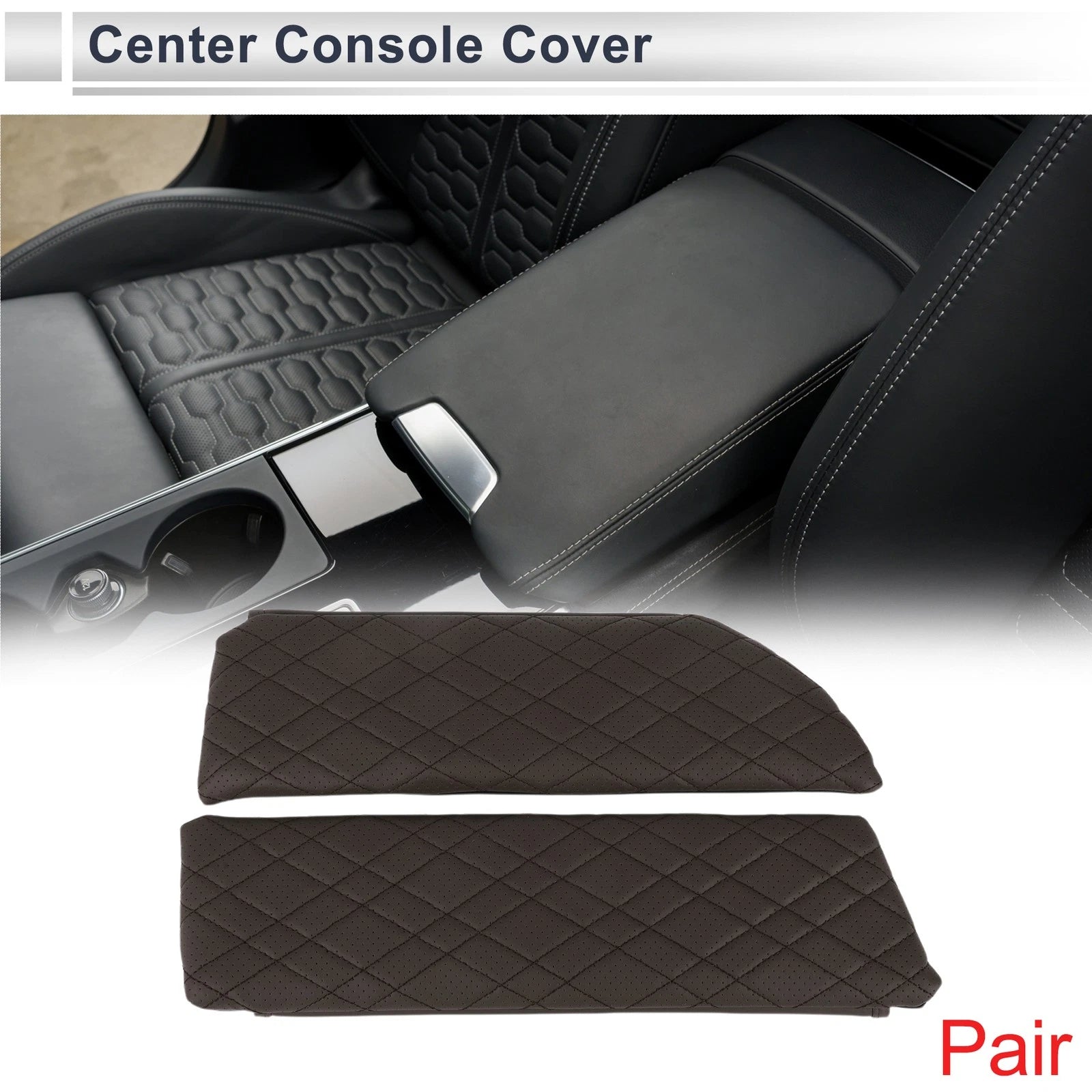 Car Center Console Cover with Storage Bag for BMW 5 Series (2018–2023)