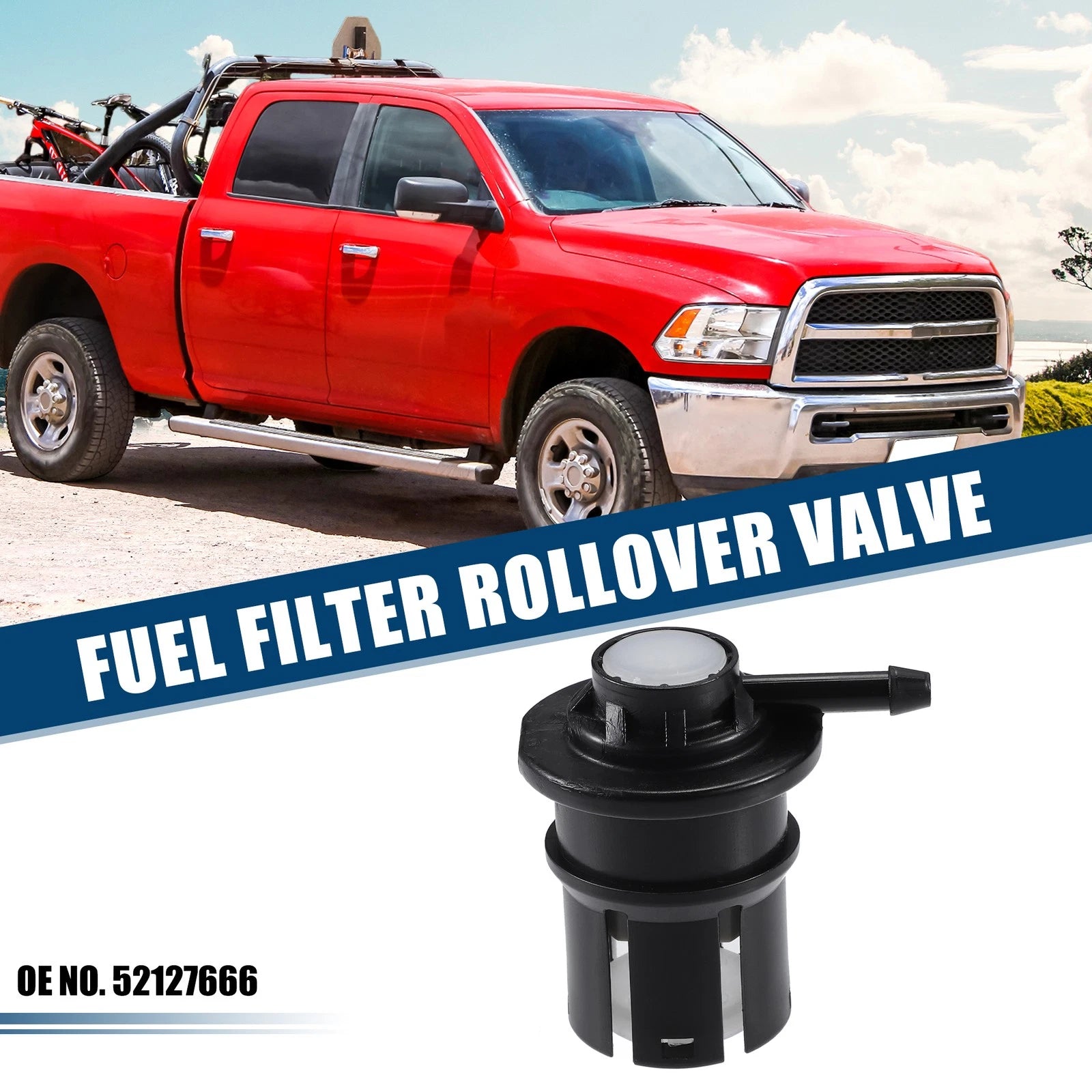 Fuel Filter Rollover Valve Pump Replacement for Dodge Ram 1500 2500 3500 (2010–2018)