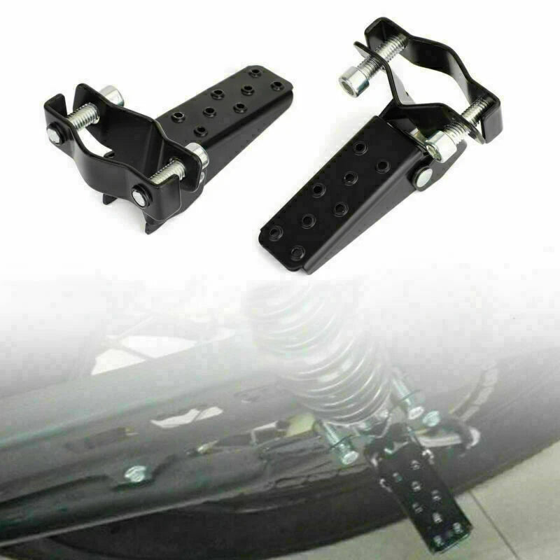 1X Universal Motorcycle Passenger Foot Peg Rear Footrest 25-28mm T9
