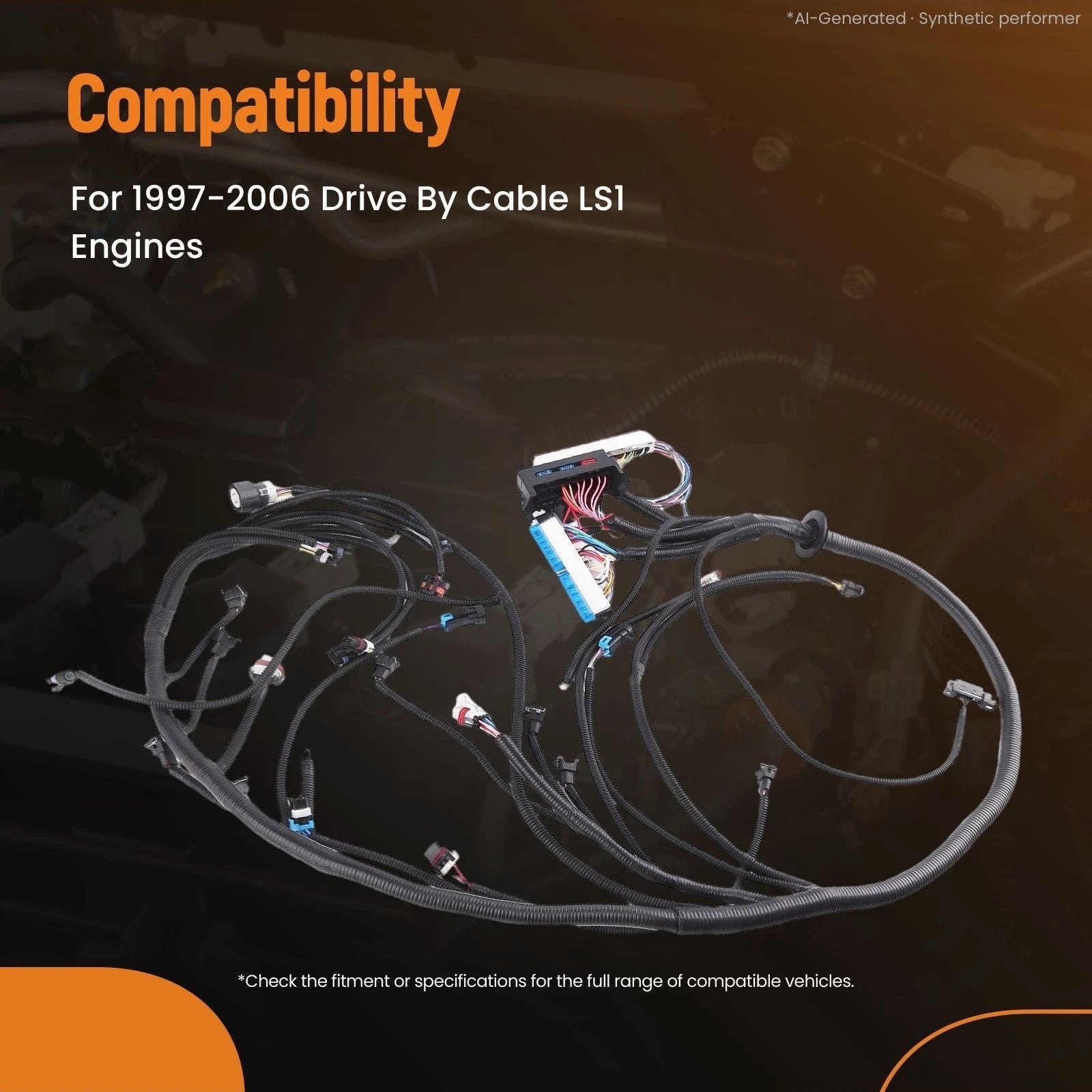 Drive By Cable Wiring Harness for LS1 Engine 4.8L 5.3L 6.0L (1997–2006)