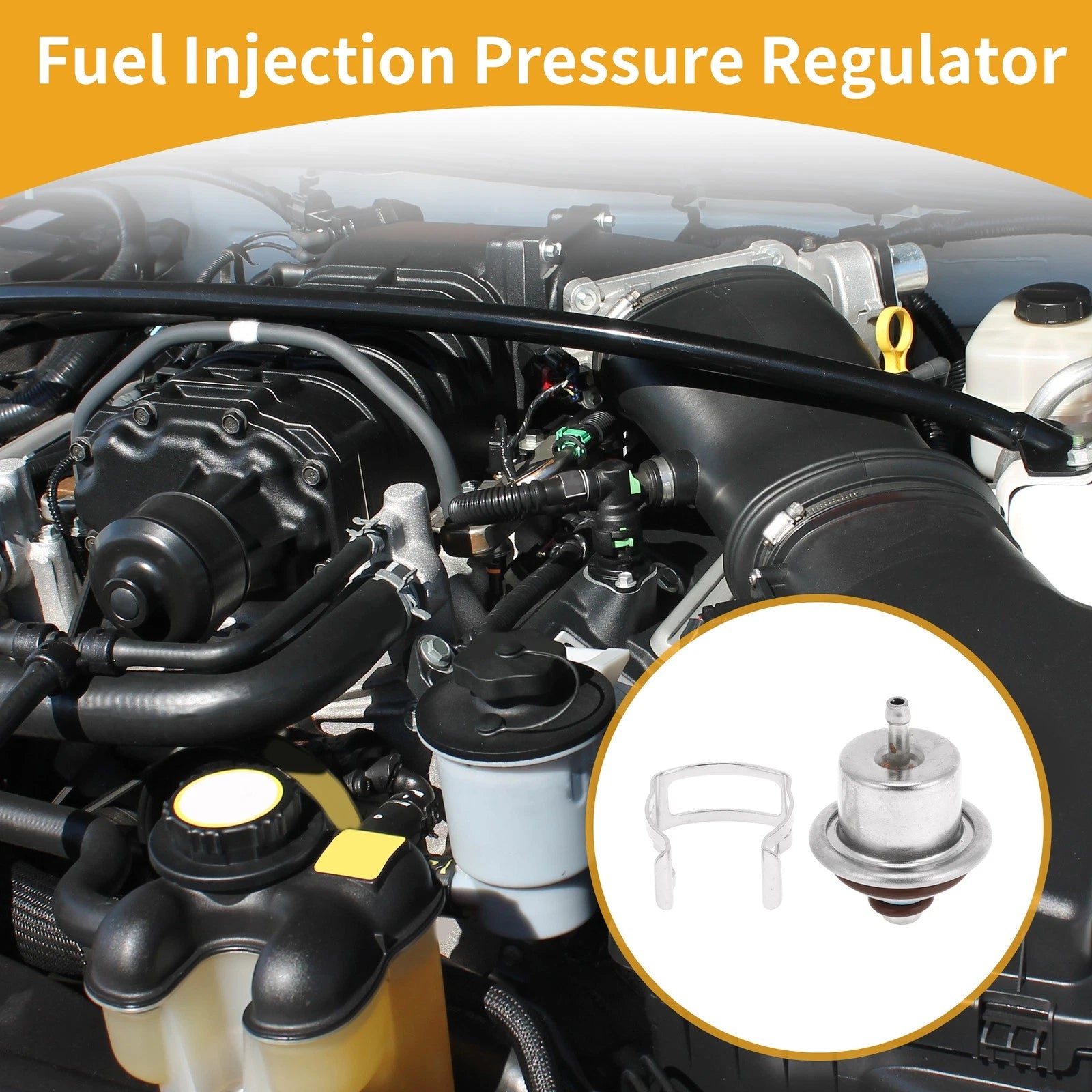 Fuel Pressure Regulator for Chevy Silverado 1500 (2003–2007) Metal Replacement