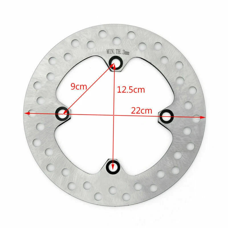 Rear Stainless Steel Brake Disc Rotor for Honda CRF230L CRM250 XR400R (2008–2019)