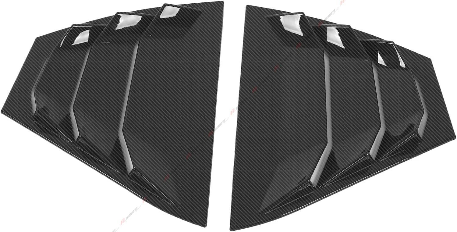 Carbon Fiber Look Rear Window Louver Cover for Nissan Sentra (2019–2025)