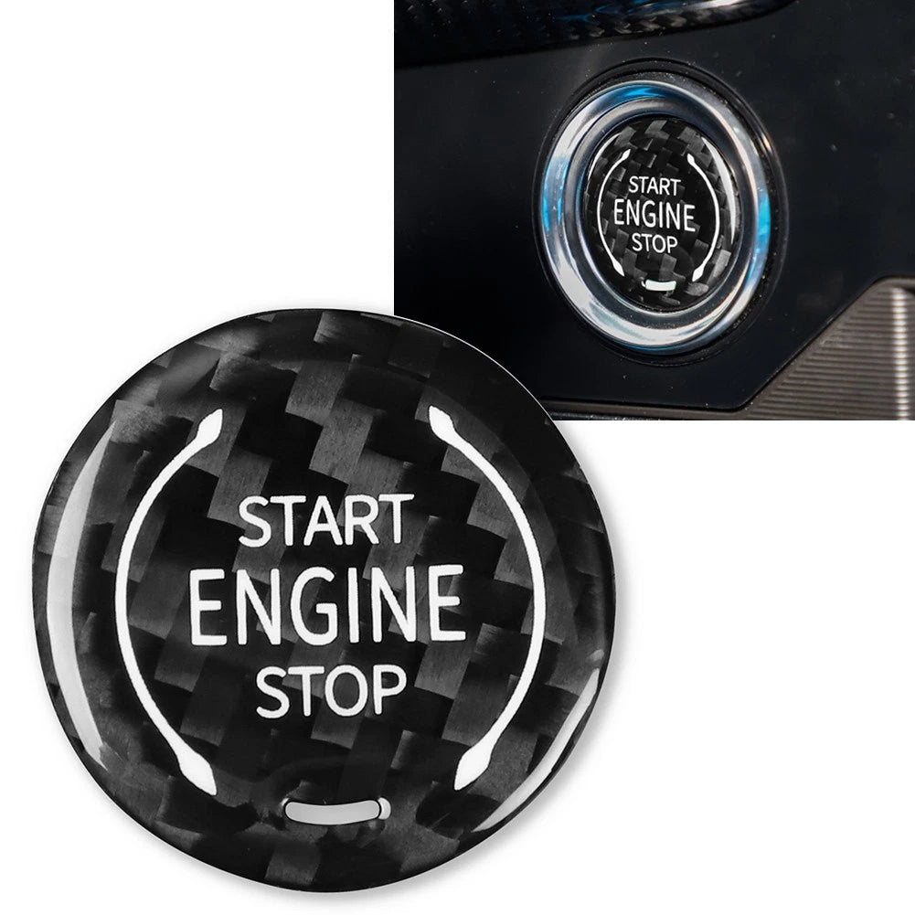 Black Engine Start Stop Button Trim for Cadillac XT4 XT6, Chevrolet Corvette