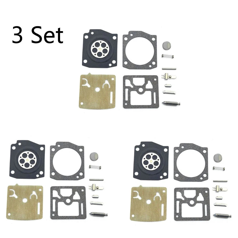 3X Carburetor Gasket Repair Kit for Husqvarna H355 (55CC) Zama RB-95 C3-E8A