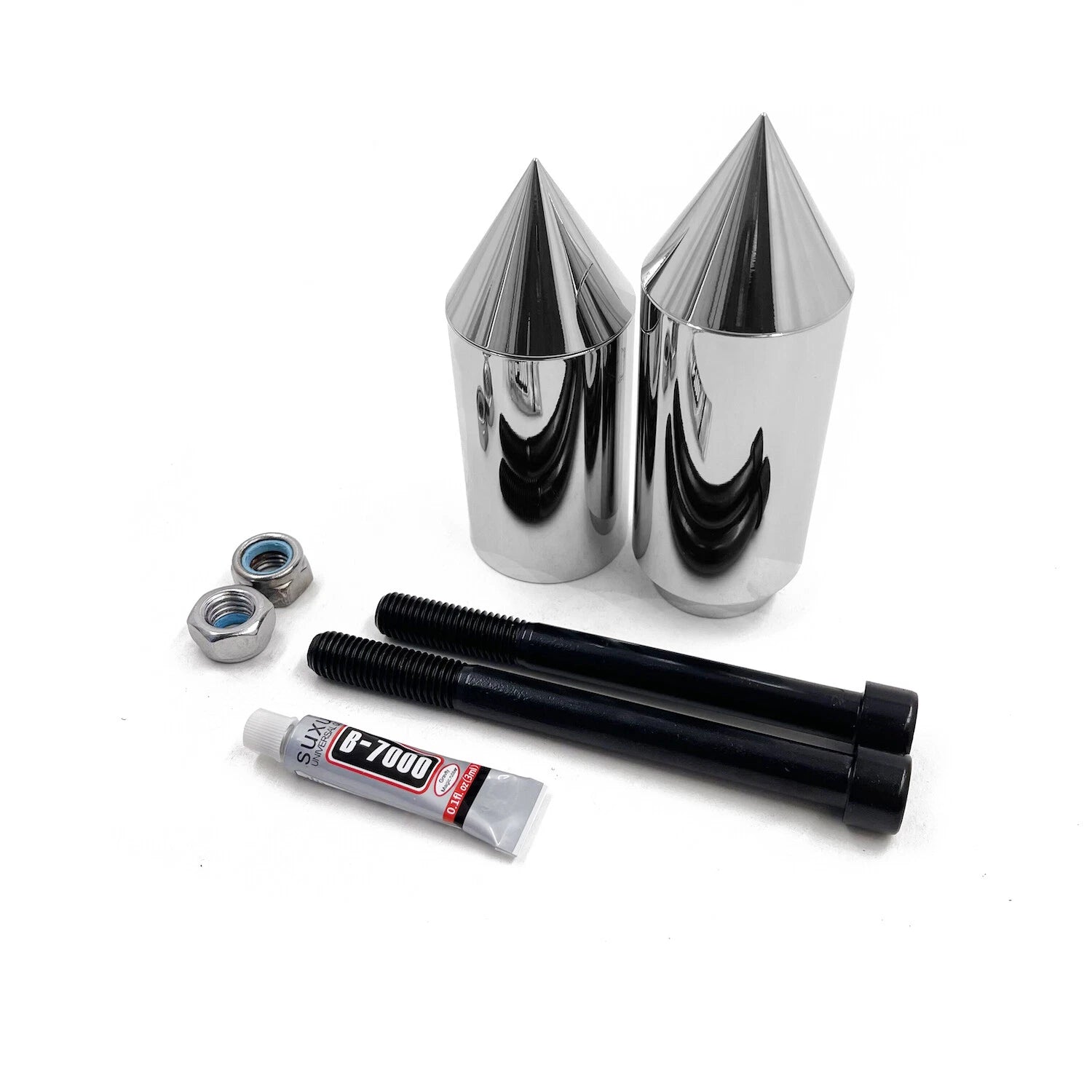 Chrome Spike Frame Slider Crash Protector for Kawasaki ZX-7R (1996–2003)