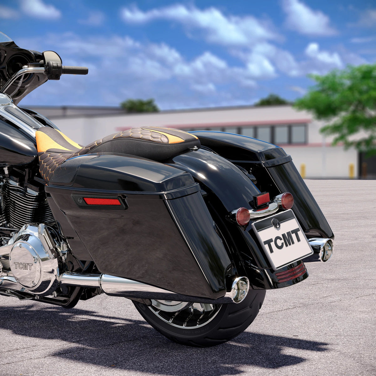 4" Stretched Saddlebags & 5x7" Speakers for Harley Touring (2014–2024)