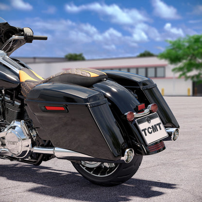 4" Stretched Saddlebags & 5x7" Speakers for Harley Touring (2014–2024)