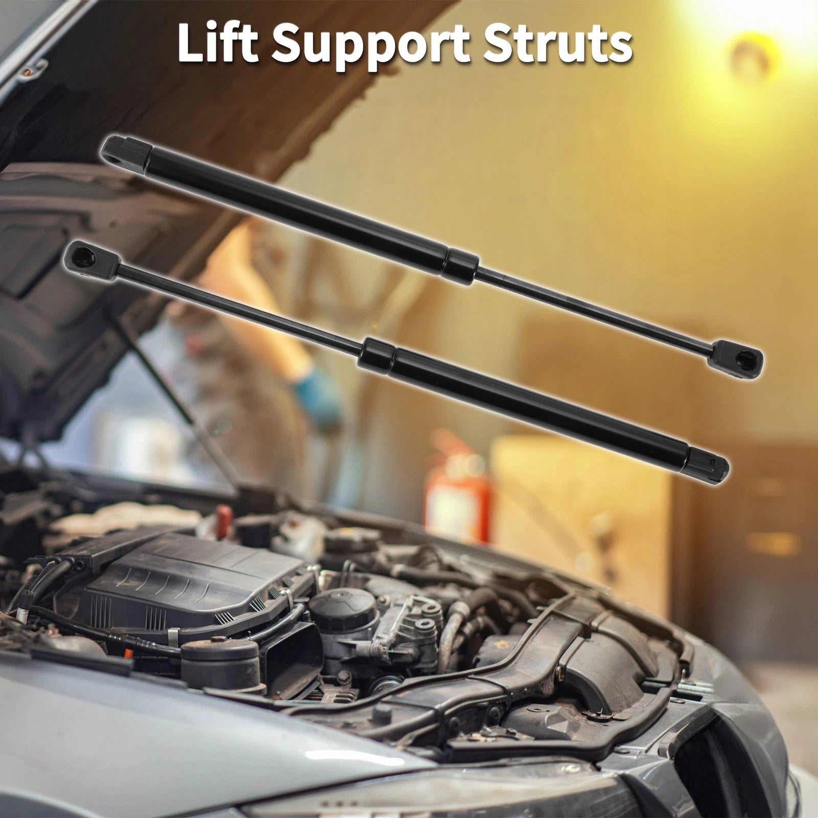 Front Hood Lift Supports Struts Replacement for Ford F-150 (2009–2014)