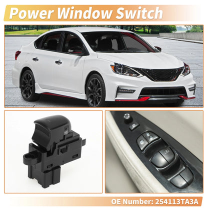 Rear Side Power Window Switch for Nissan Altima Murano Pathfinder (2002–2018) No. 254113TA3A