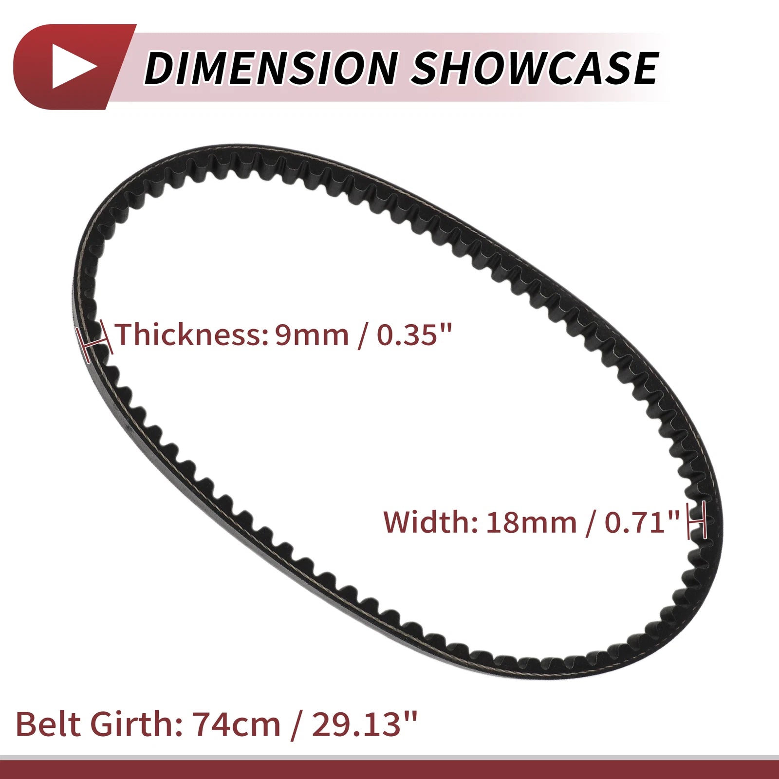 Drive Belt V-Belt for Kymco Dink50 (2000–2009)