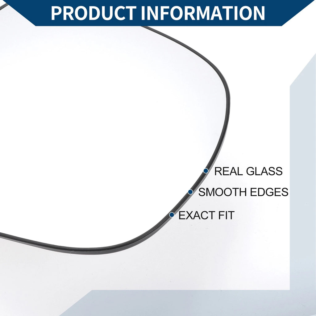Heated Right Side Mirror Glass Replacement for Lexus LX GX (2010–2020)