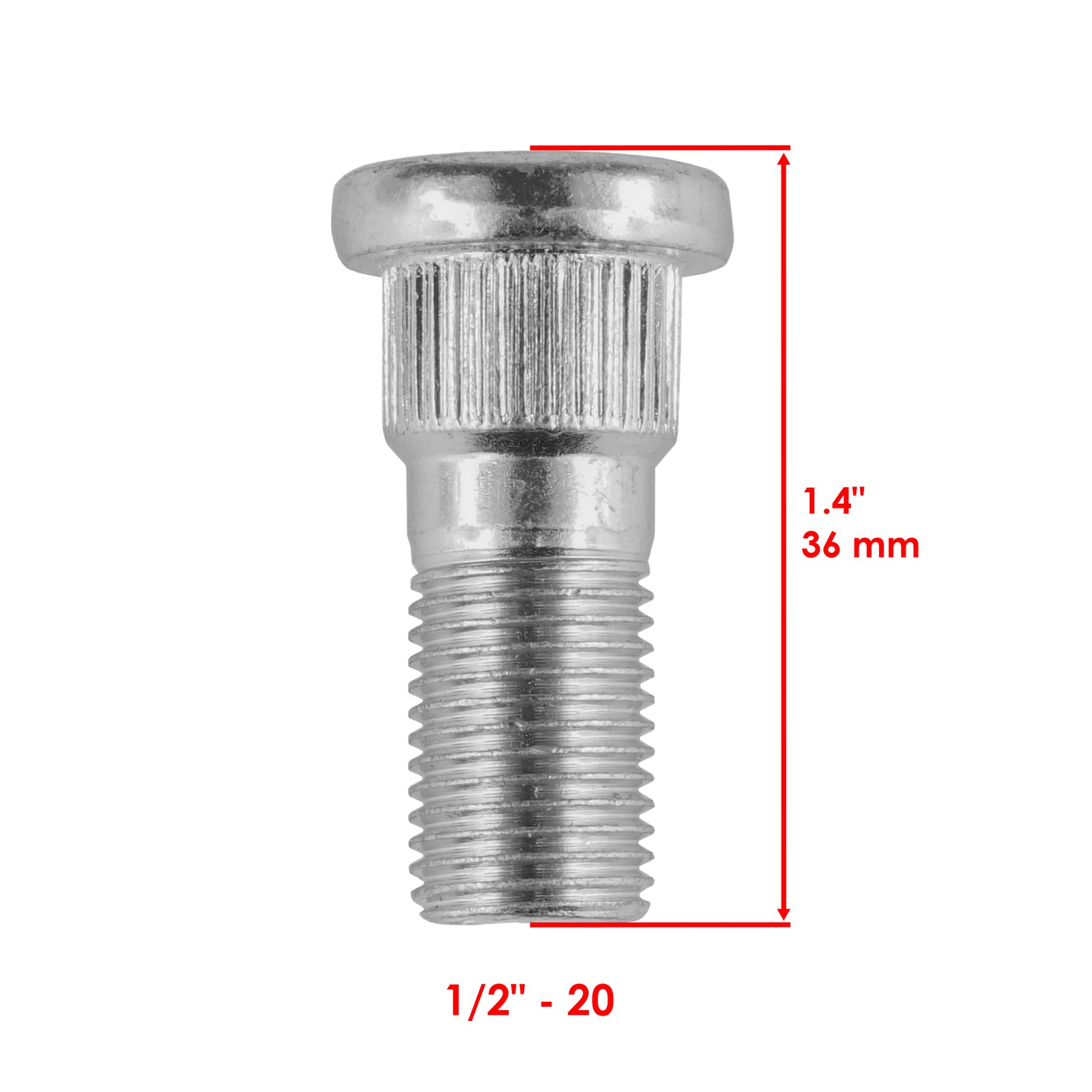Wheel Hub Drum Stud Bolt Front or Rear Replacement for Kawasaki Mule 3010 (2005–2008)