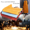 Cow Leather Welding Apron 60x90cm for Universal Use