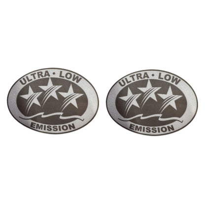 2XUltra Low Emission 3 Outboard Graphic Light Gray Sticker Decal Outboard Engine
